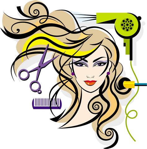 hair color clipart|free hairdresser clip art.